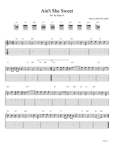 Ain't She Sweet (arr. Enea A.)