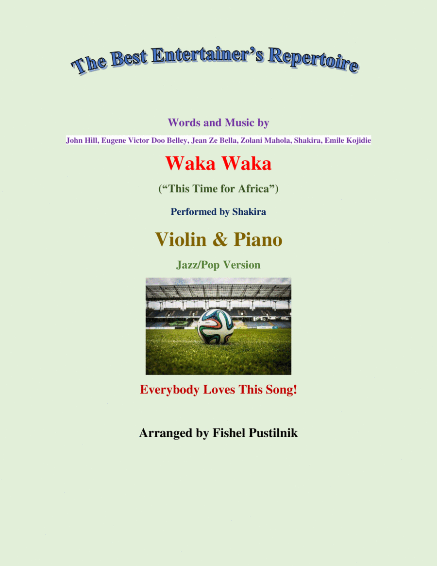 Waka Waka (this Time For Africa) (arr. Fishel Pustilnik)
