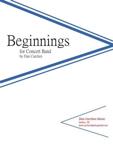 Band - "Beginnings" for Concert Band