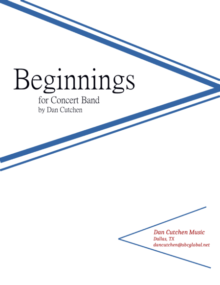 Band - "Beginnings" for Concert Band