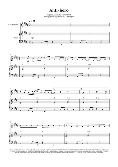 Anti-hero (arr. Henrique F Mangoni)
