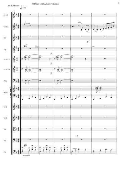EL Choclo (arr. Fabrizio Mocata)