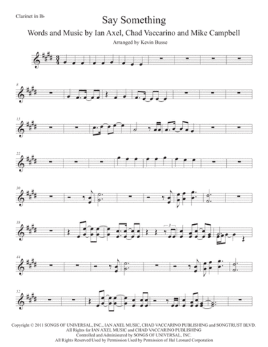 Say Something (arr. Kevin Busse)