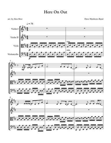 Here On Out (arr. Alex Shor)