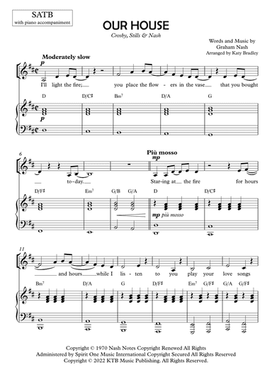 Our House (arr. Katy Bradley)