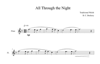 All Through the Night (Flute Solo) (arr. B. C. Dockery)