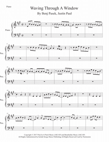 Waving Through A Window (arr. Kevin Busse)