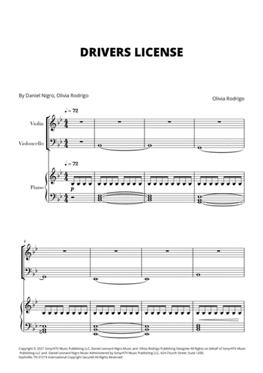 Drivers License (arr. Cadenza Editions)