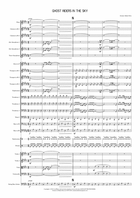 (ghost) Riders In The Sky (a Cowboy Legend) (arr. Rafael Silva)