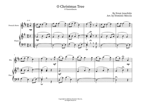 O Christmas Tree (arr. Dominic Meccia)