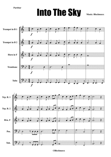 Into the sky - Intro for Brassquintet