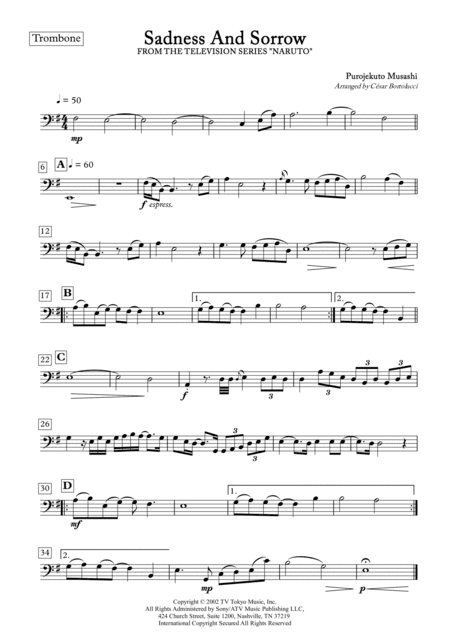 Sadness And Sorrow (arr. ACT Bortolucci)