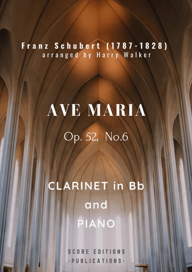 Schubert: Ave Maria (for Clarinet in Bb and Piano) (arr. Harry Walker)