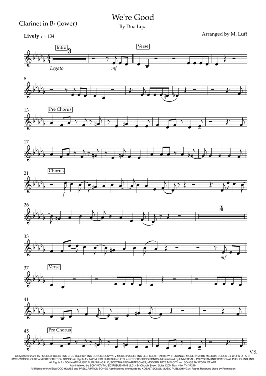 We're Good (arr. Matt Luff)