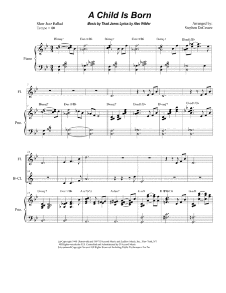 A Child Is Born (arr. Stephen DeCesare)