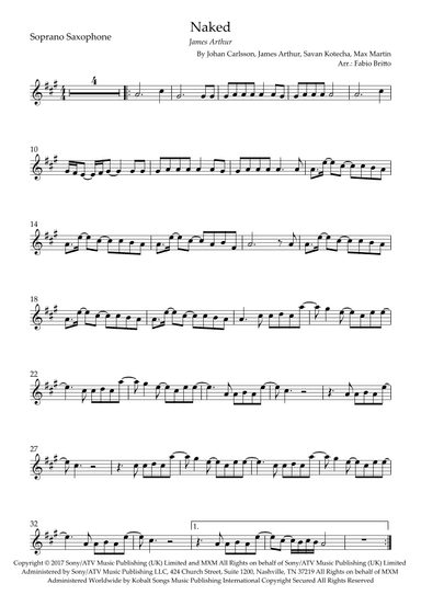 Naked (arr. Fabio Britto)