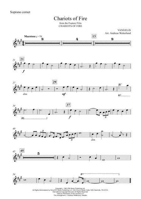 Chariots Of Fire  from the Feature Film CHARIOTS OF FIRE (arr. Andreas Wetterlund)