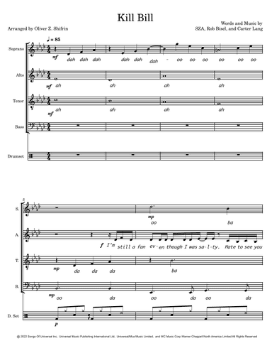 Kill Bill (arr. Oliver Z. Shifrin)