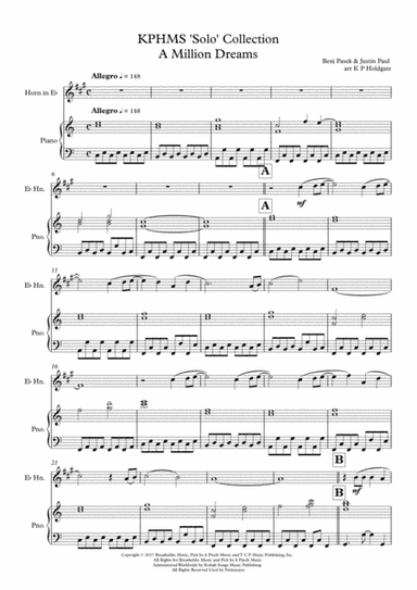 A Million Dreams (arr. Kevin P Holdgate)