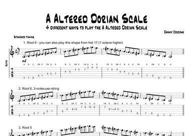 A Altered Dorian Scale (4 Ways to Play)