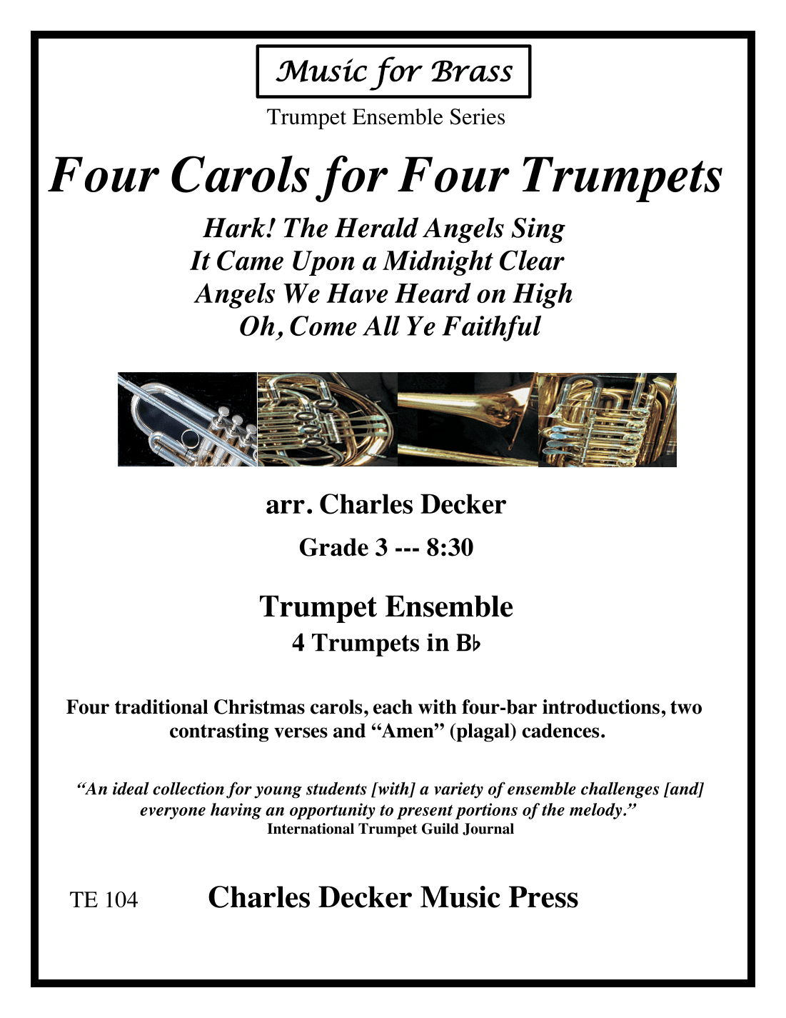 Four Carols for Four Trumpets (arr. Charles Decker)