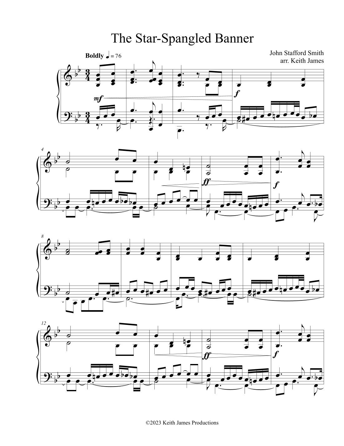 The Star-Spangled Banner II (arr. Keith James)