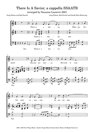 There Is A Savior (arr. Susanna Lausevic)