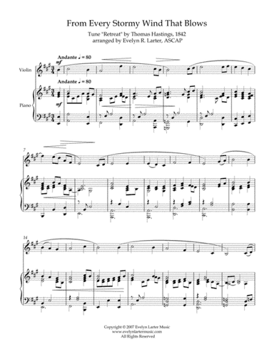 From Every Stormy Wind That Blows (arr. Evelyn Larter Music)