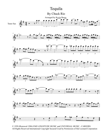 Tequila (arr. Kevin Busse)