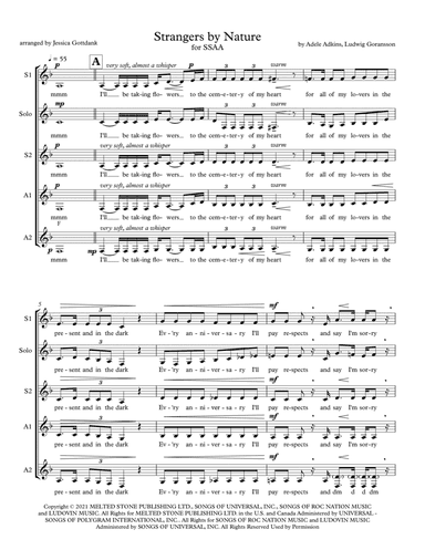 Strangers By Nature (arr. Jessica Gottdank)