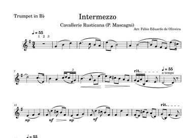 Intermezzo (Cavalleria Rusticana) - Easy Arrangement (arr. Fabio Eduardo de Oliveira)
