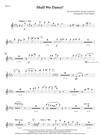 Shall We Dance? (arr. Lucas Waldin)