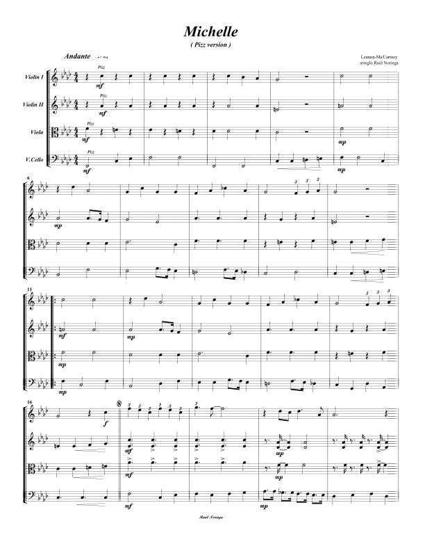 Michelle (arr. RAUL NORIEGA)