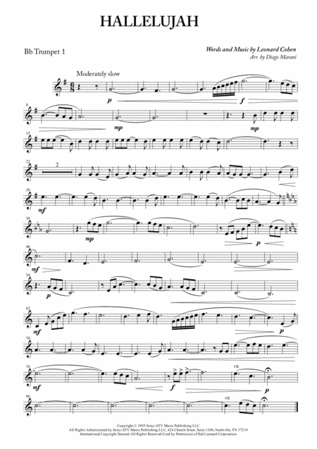 Hallelujah (arr. Diego Marani)