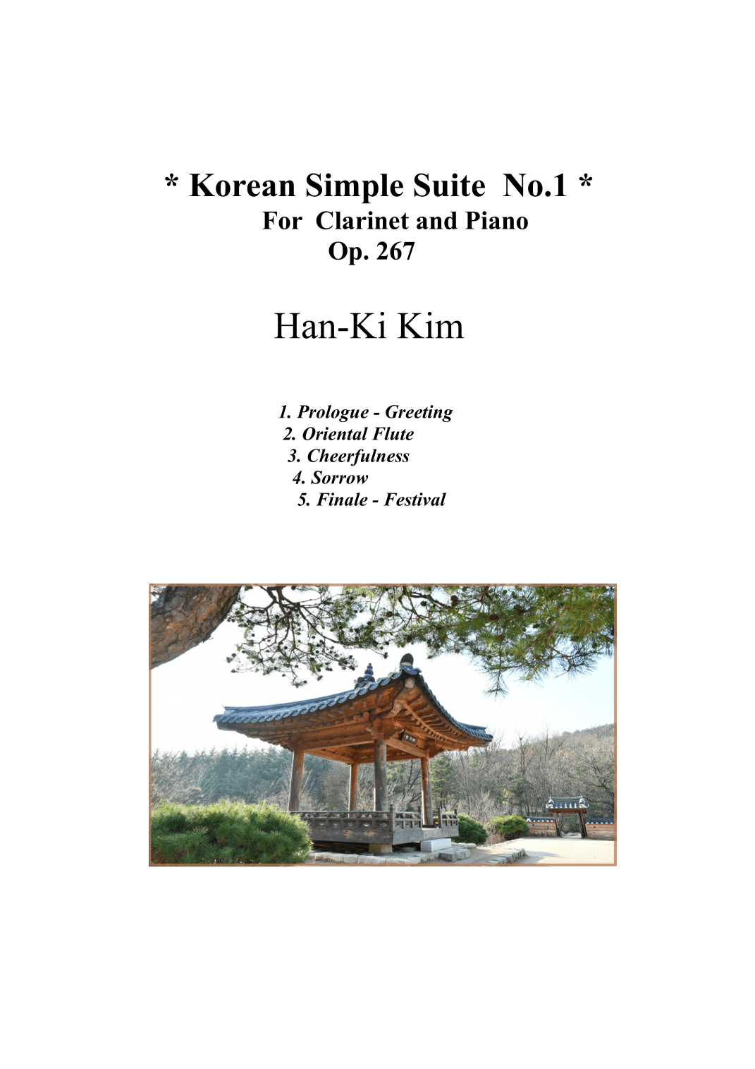 Korean Simple Suite No.1 (For Clarinet and Piano)