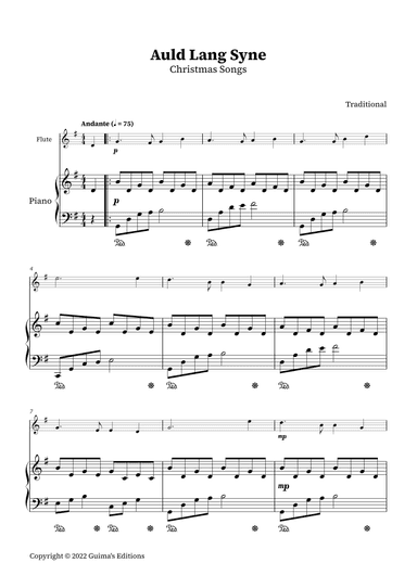 Auld Lang Syne (arr. Guima's Editions)
