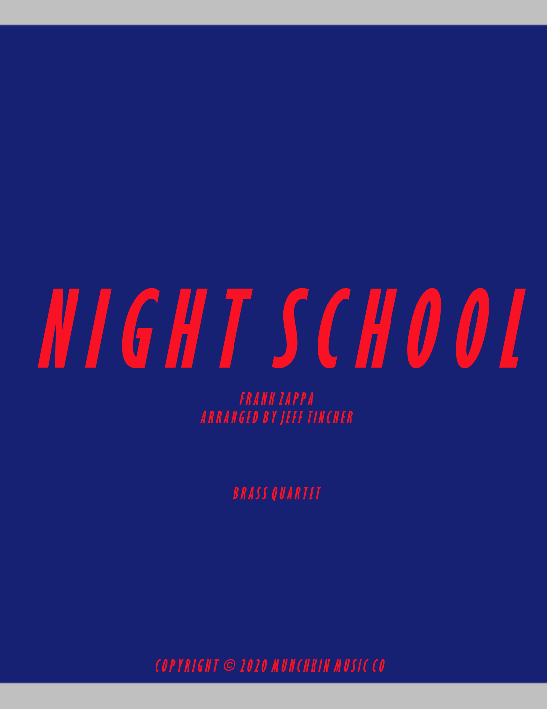 Night School (arr. Jeff Tincher)