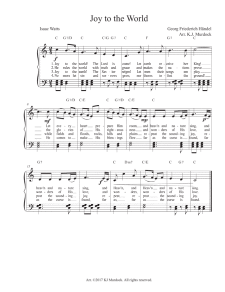 Joy to the World (arr. KJ Murdock)