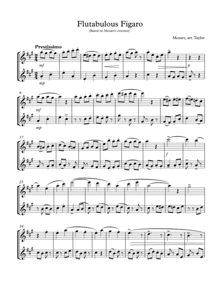 Flutabulous Figaro (arr. Paul Taylor)