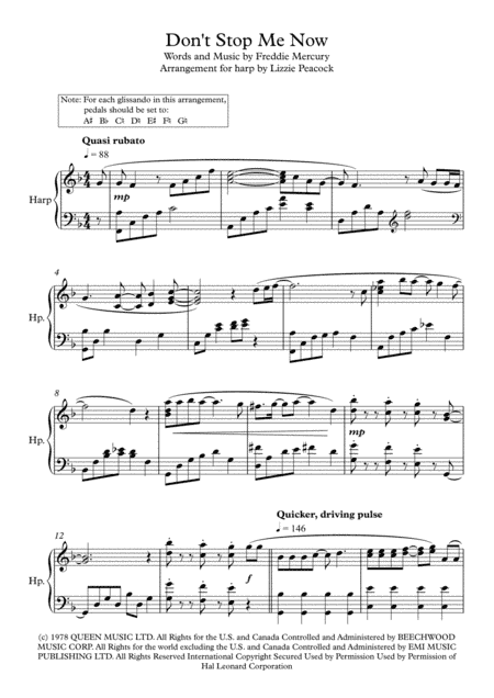 Don't Stop Me Now (arr. Lizzie Peacock)