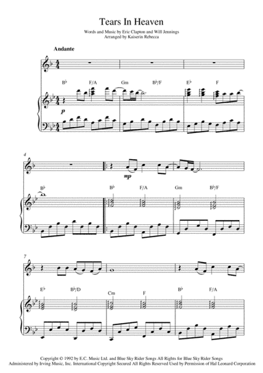 Tears In Heaven (arr. Kaiserin Rebecca)