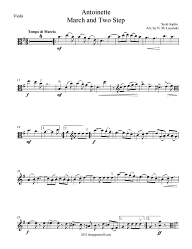Antoinette (arr. Nick Lacanski)
