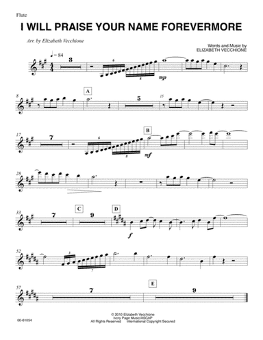 I Will Praise Your Name Forevermore - Orchestral Parts