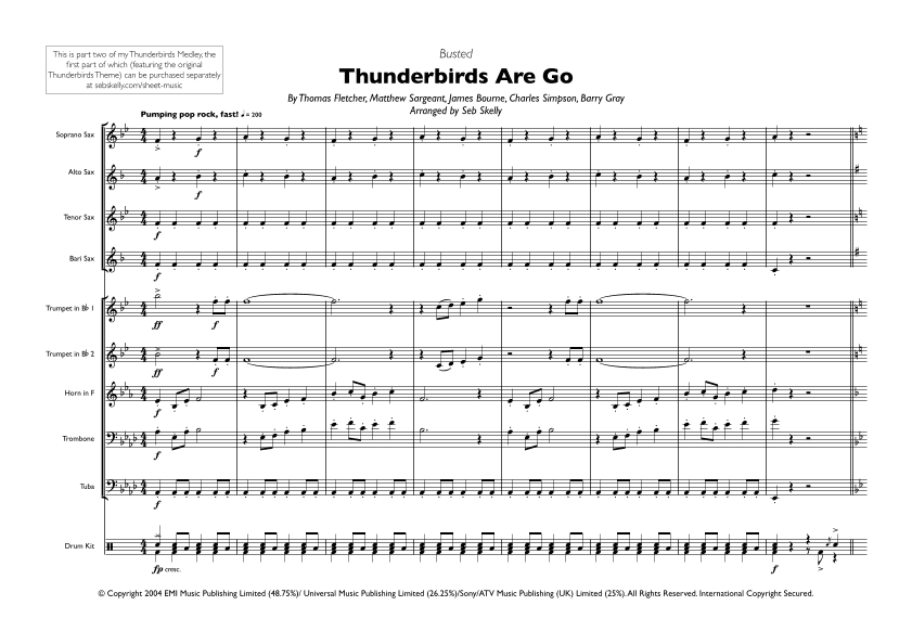 Thunderbirds Are Go (arr. Seb Skelly)