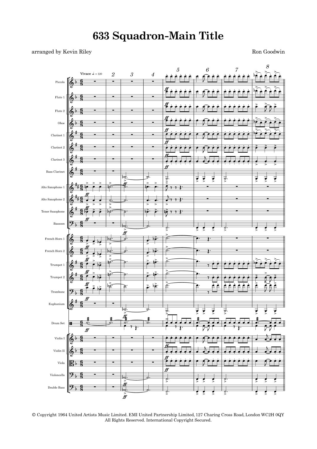 633 Squadron - Main Title (arr. Kevin Riley)