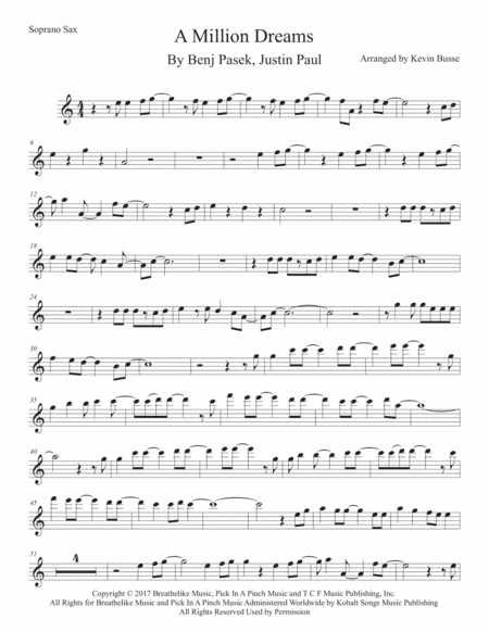 A Million Dreams (arr. Kevin Busse)