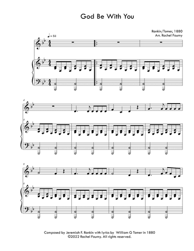 God Be With You (arr. Rachel Fourny)
