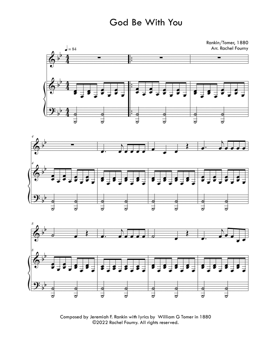 God Be With You (arr. Rachel Fourny)