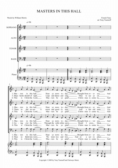 Masters in this hall (SATB) (arr. Tony Tournoff)