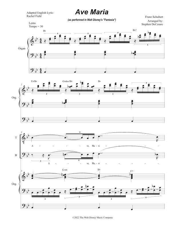 Ave Maria, Op. 52 No. 6 (arr. Stephen DeCesare)